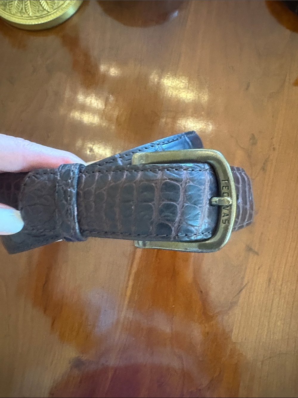 Tecovas Men's Genuine American Alligator Belt - Picture 2 of 13
